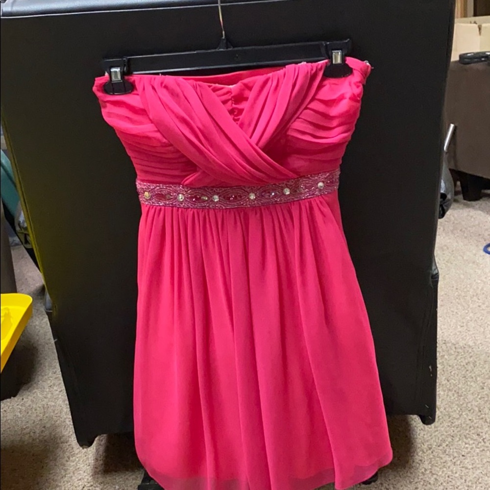Pink Strapless Dress